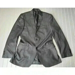 Demantie Italy Men’s Suit Jacket Hand Tailored Gray 38 R Blazer Sport Coat Wool